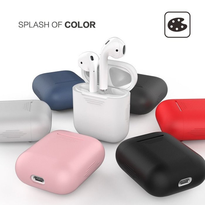 AHA Style AirPods 保護套 矽膠材質含掛鉤（一二代一般充電盒版本通用）。手機與通訊人氣店家皇后資訊Apple行動裝置授權店的首頁有最棒的商品。快到日本NO.1的Rakuten樂天市場的