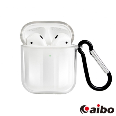 高清透亮保護套設計 適用於AirPods1代/2代 上蓋分離設計，不影響開闔 下方預留充電孔方便使用 便攜掛勾設計，預防遺失