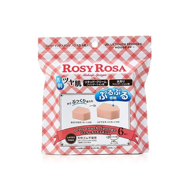 ROSYROSA 果凍感低敏粉撲五角形N6p-845443 ◆86小舖 ◆