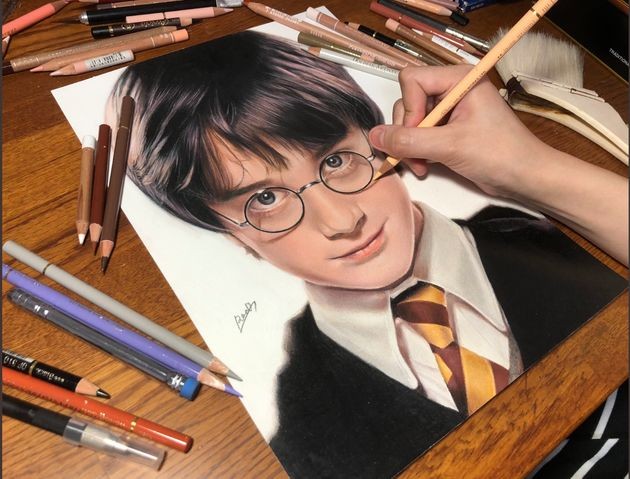 まるで写真。色鉛筆で描いたハリー・ポッターがリアルすぎる【画像集