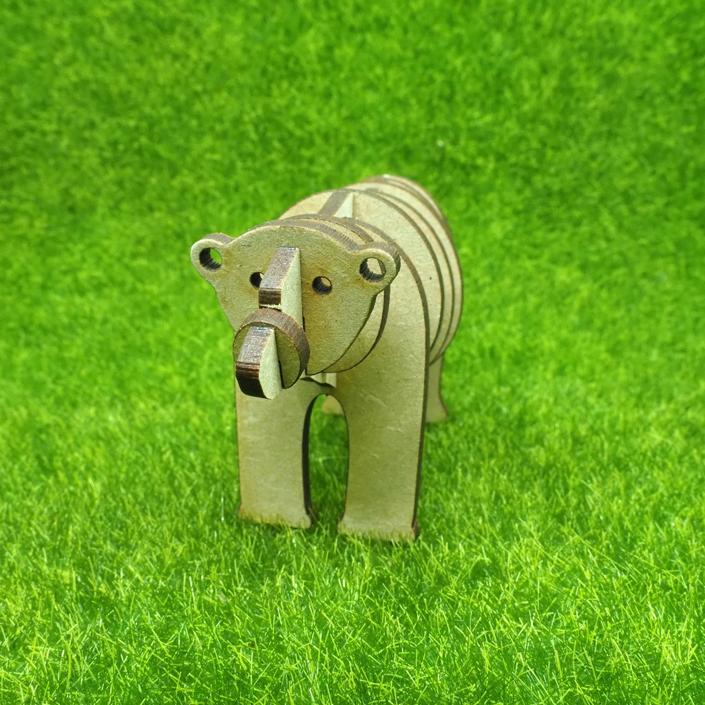 3D立體動物拼圖 北極熊Polar bear