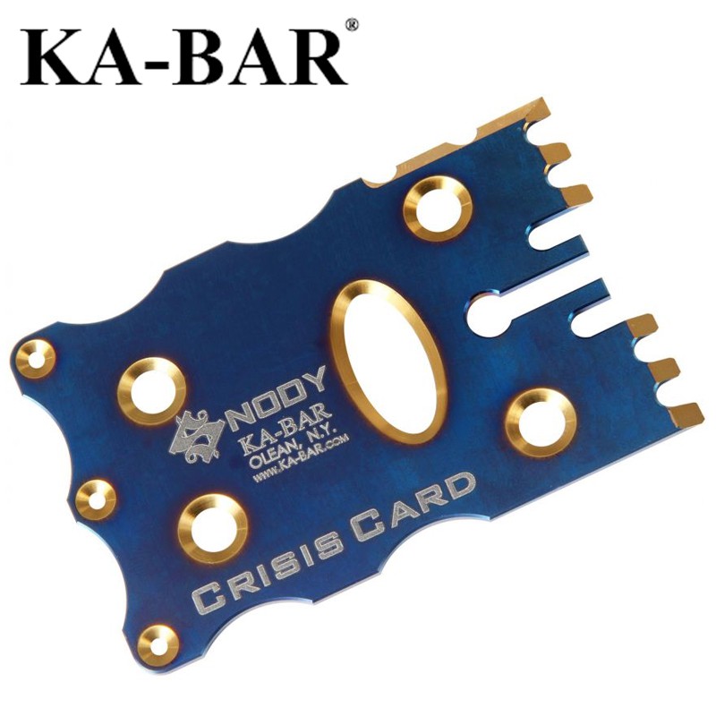 KA-BAR Mike Snody 設計 CRISIS CARD 危機卡片刀/綠松色鈦 - 5104 【詮國】