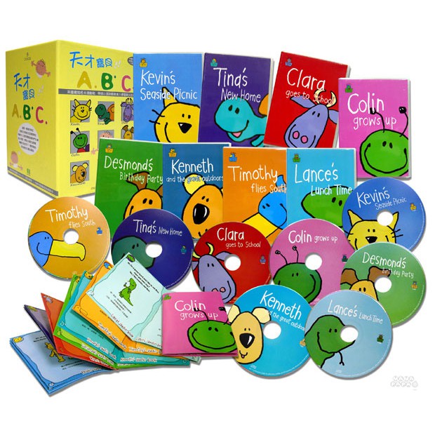 ★最佳英語啟蒙Audio CD小朋友專用 ★英國知名卡通動物，帶領小朋友輕鬆進入學習英文的領域。 這是一套融合英式正統文化與美式活潑教學的有聲CD，一套共分為8張，每張CD都有一個小朋友喜愛的動物化身