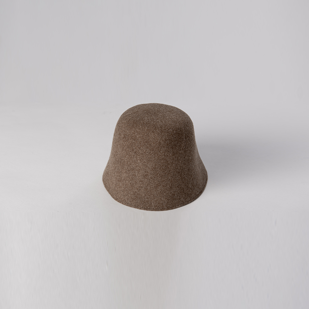 優雅素面設計毛呢筒帽 三色售