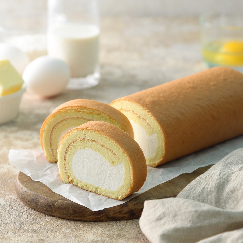 【點 甜點 SweetFarm】原味冰淇淋生乳捲 人氣團購美食 兩入免運費