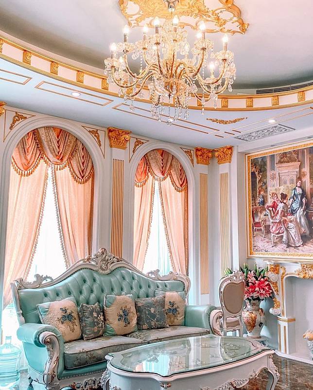 ▲充滿歐式風情的客廳（圖/ IG @jiayi7697）
