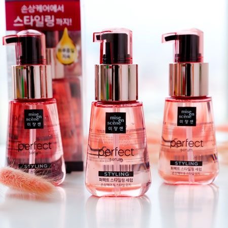 韓國 Mise en scene 完美造型精華護髮油(粉色)70ml 護髮油 護髮 免沖洗