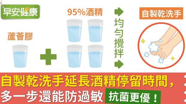 抗菌更優！自製乾洗手延長酒精停留時間，多一步還能防過敏