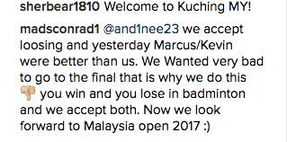 Ini Isi Ucapan Mads Conrad ke Kevin Sanjaya yang Jadi Kontroversi