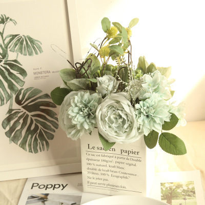 乾燥花 大麗玫瑰花束 漿果 大理花 永生花 仿真花 不凋花 保鮮花 乾燥花束 花藝設計 婚禮佈置