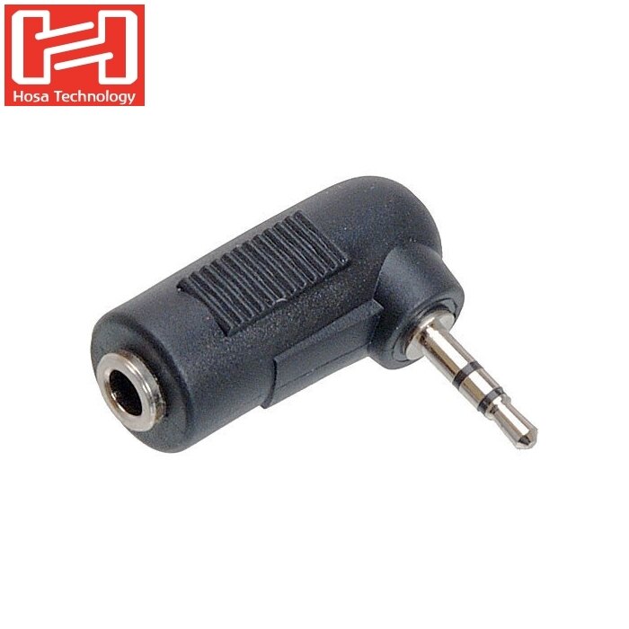 又敗家@美國HOSA TECHNOLOGY音源線轉接器GMP-467(公3.5mm轉成公2.5mm耳機轉接頭)轉接座即母3.5mm轉公2.5mm轉向頭耳機適VIDEOMIC麥克風轉接頭轉接器接Pana
