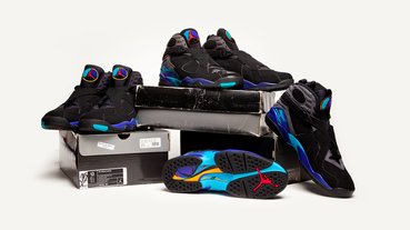 新聞分享 / Air Jordan 8 ’Aqua’ 原版與復刻款式細節比較