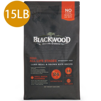 Blackwood柏萊富-特調全齡犬配方(羊肉+糙米+雞肉)15LB