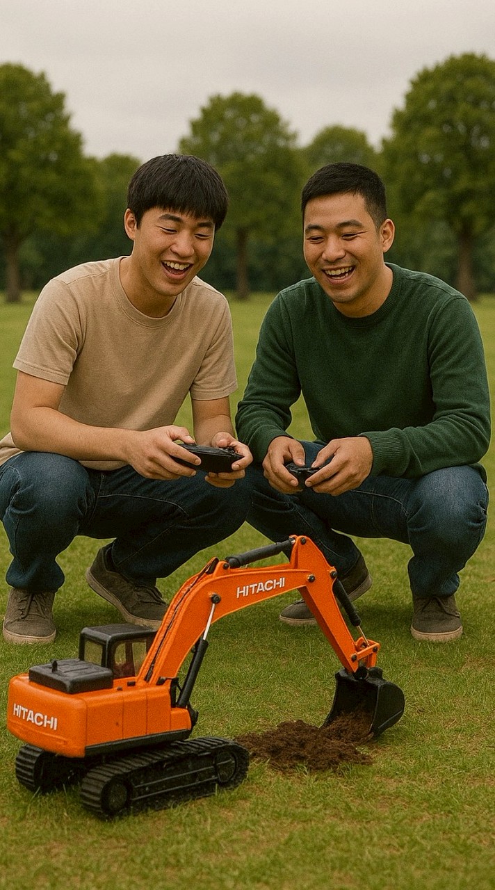 DIY工程遙控挖土機群