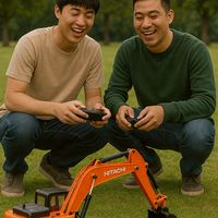 DIY工程遙控挖土機群