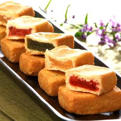 ◎滿滿水果香|◎金黃酥軟餅皮|◎精選在地食材商品名稱:美雅宜蘭餅綜合酥x3盒品牌:美雅宜蘭餅類別:中式糕餅/月餅口味:綜合中式糕餅種類:鳳梨酥/水果酥保存方式:冷藏4~7℃保存期限:10個月內食用完畢