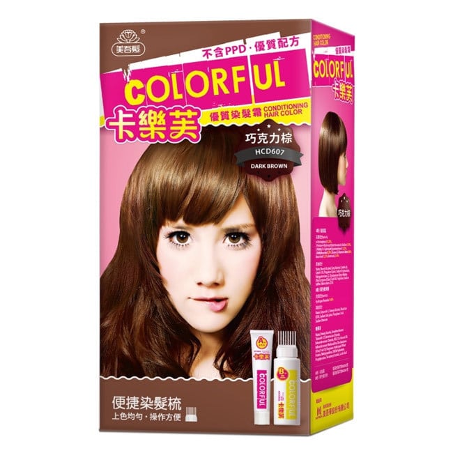 卡樂芙 優質染髮霜 巧克力棕 50g*2