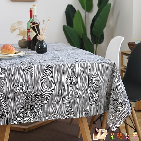 桌布 仿木紋拍照攝影美食背景布藝 棉麻小清新復古餐桌墊