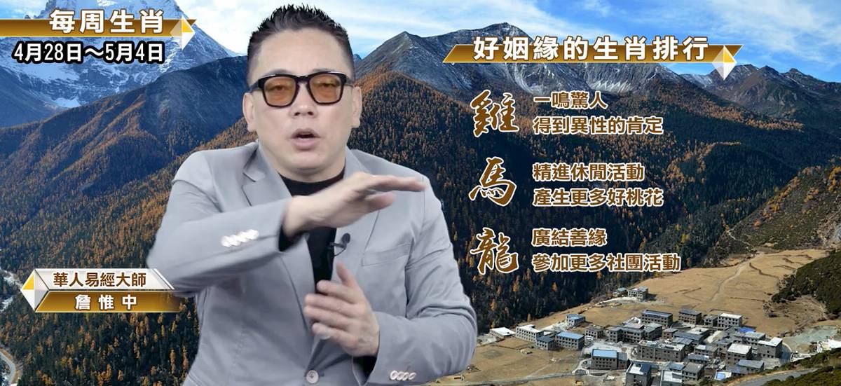 每週生肖 4 28 5 4 詹惟中開運學堂 Line Today