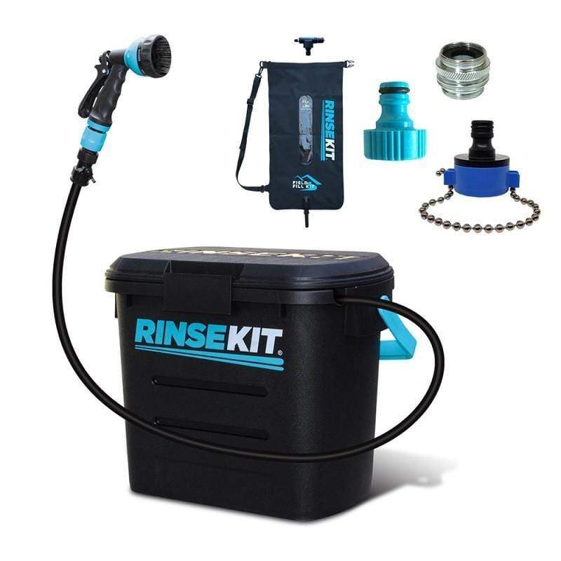 水立沖 + 熱水水槽轉接頭 + 戶外水和壓力注射套件 白