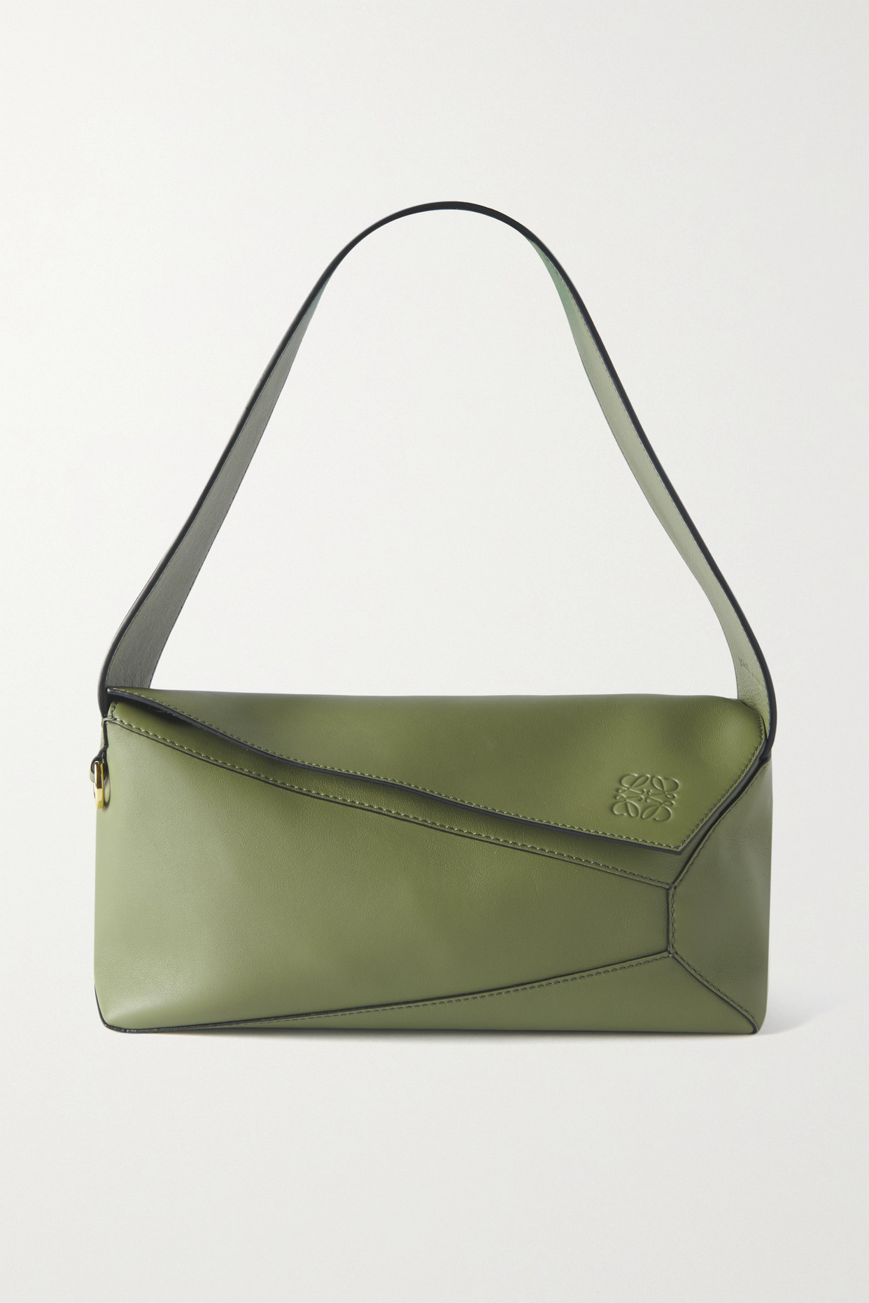 Loewe - Puzzle Leather Shoulder Bag - Green - one size