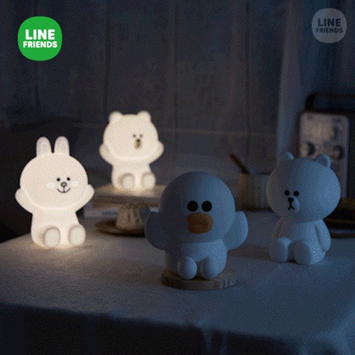 [韓國直送] LINE FRIENDS HUG ME 觸控 小夜燈 (熊大, 莎莉)