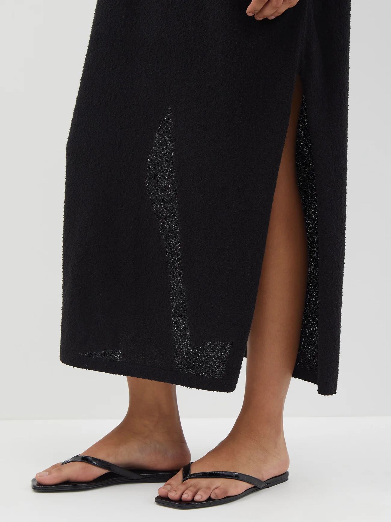 TOTEME The Flip Flop crocodile-effect leather sandals