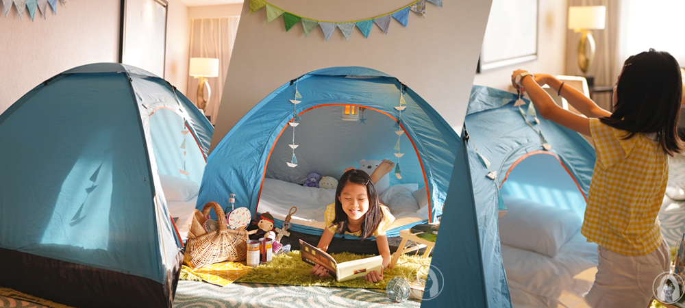 GRAND HYATT 台北君悅酒店，101 當鄰居，五星級城市小小露營地，寶貝探險家星空夜未眠