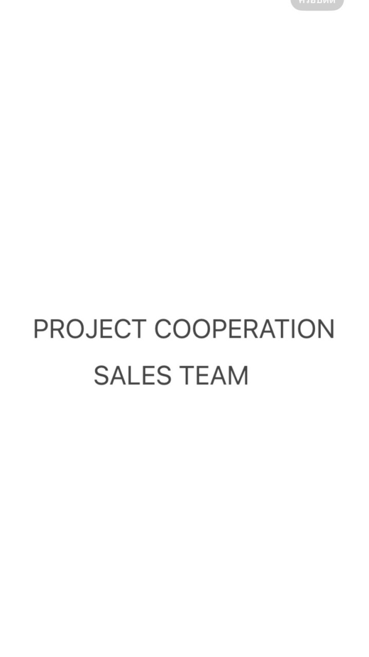 PROJECT COOPERATION SALES TEAM