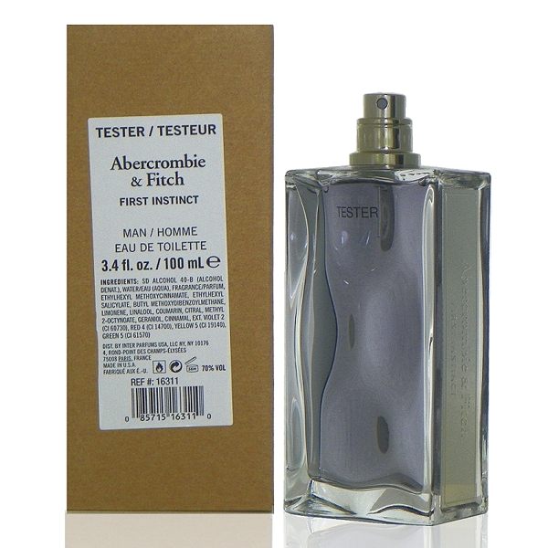 Abercrombie & Fitch First Instinct 同名經典男性淡香水100ml Tester 包裝
