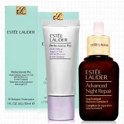 ESTEE LAUDER雅詩蘭黛 Pro全能防曬超輕感水凝露30ml+特潤超導修護露50ml