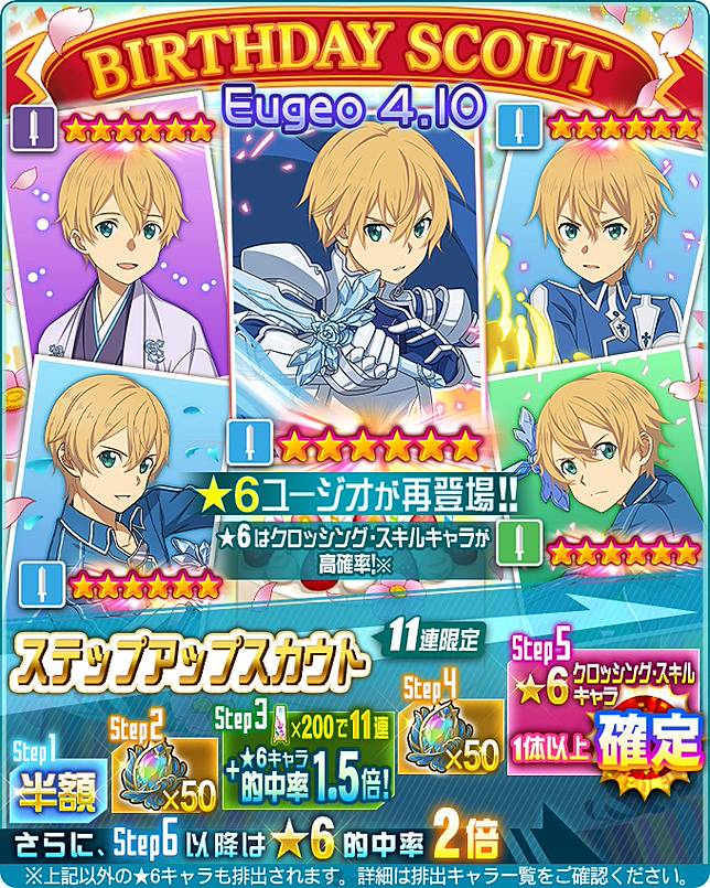 Happy Birthday Eugeo 刀劍神域 系列手機遊戲同步推出 尤吉歐生日紀念活動 Qooapp Line Today