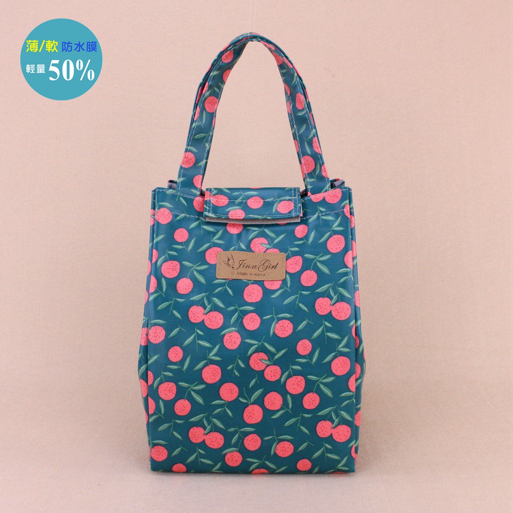 保溫袋 包包 防水包 M496/0011 韓加蓋保溫袋/綠橘子之根08172 funbaobao
