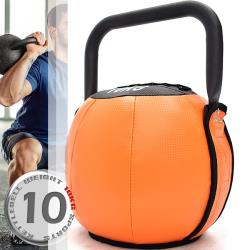 ◎一舉數得的多肌群訓練|◎PU包覆(緩衝棉+重力沙)|◎鑄鐵手柄25MM抓握容易商品名稱:安全軟式10公斤壺鈴類別:無氧運動訓練部位:核心肌群無氧運動:壺鈴阻力:自身阻力尺寸(長寬高)(cm):直徑2