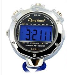 金屬電子秒錶計時器專業裁判比賽田徑跑步訓練運動健身單雙排60道曼莎時尚