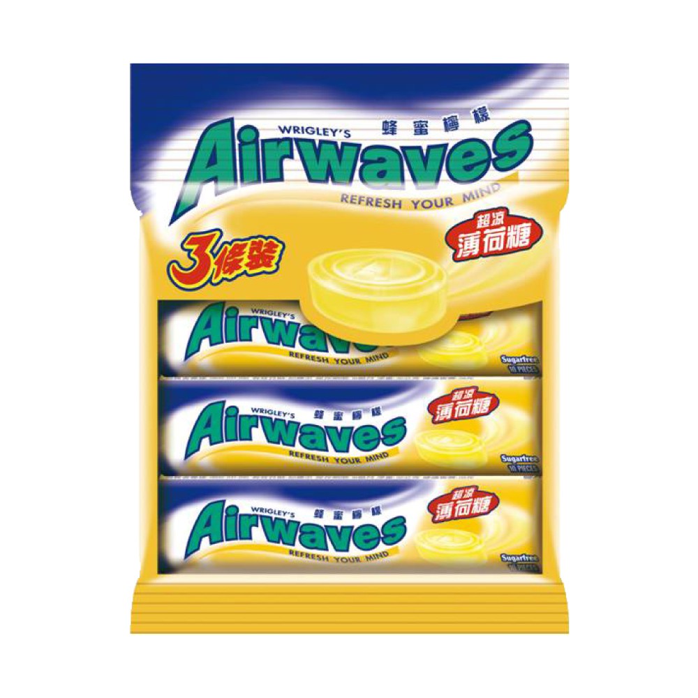 Airwaves 超涼薄荷糖條裝-蜂蜜檸檬(30g*3條入) 蝦皮24h 現貨
