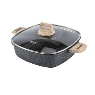 【CAROTE】麥飯石不沾深型火鍋鴛鴦鍋