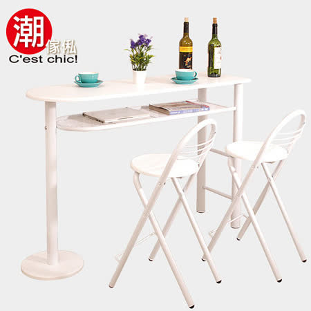 Brunch&Wine吧檯桌椅(一桌二椅)