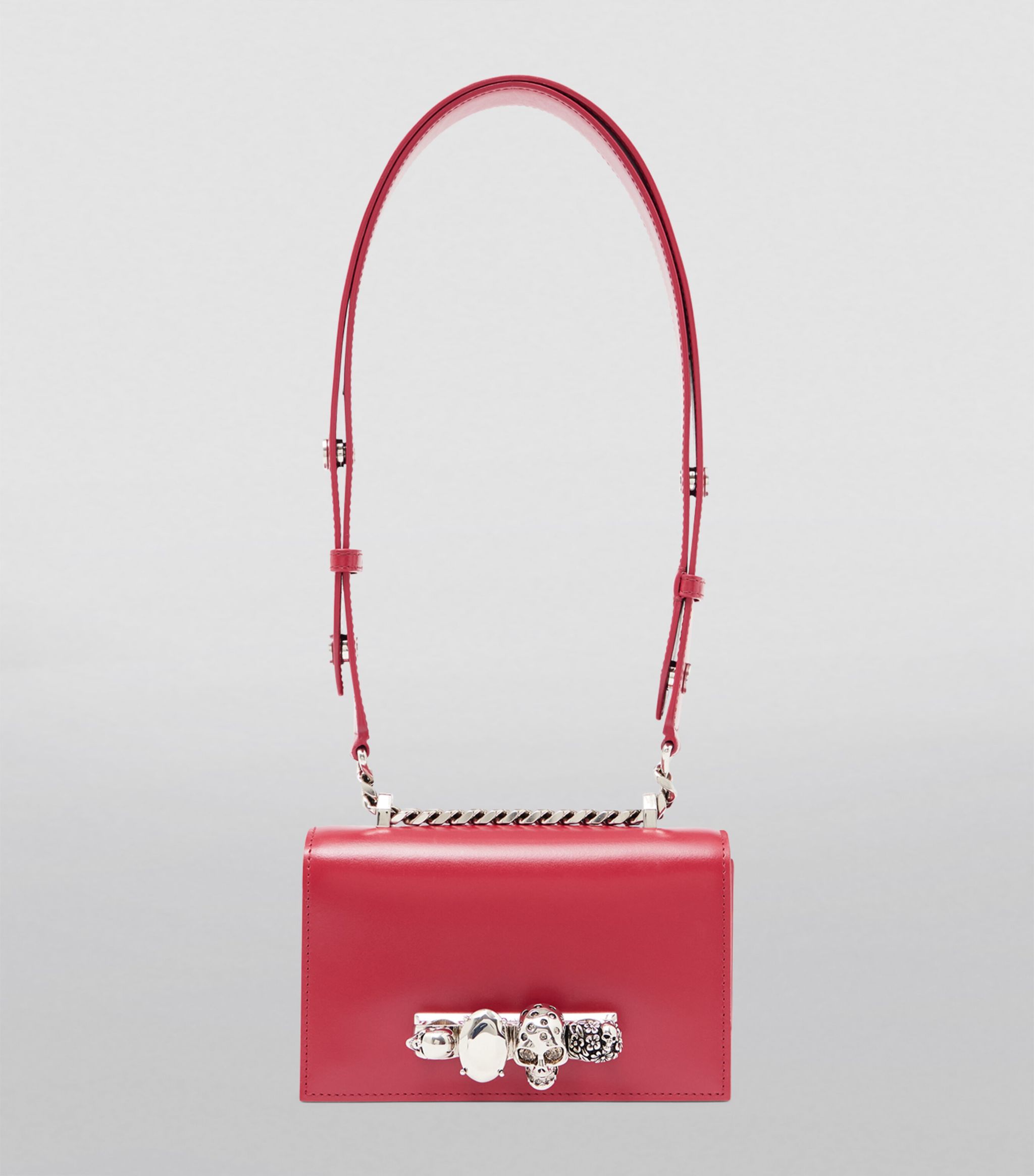 ALEXANDER MCQUEEN Leather Jewelled Satchel Bag