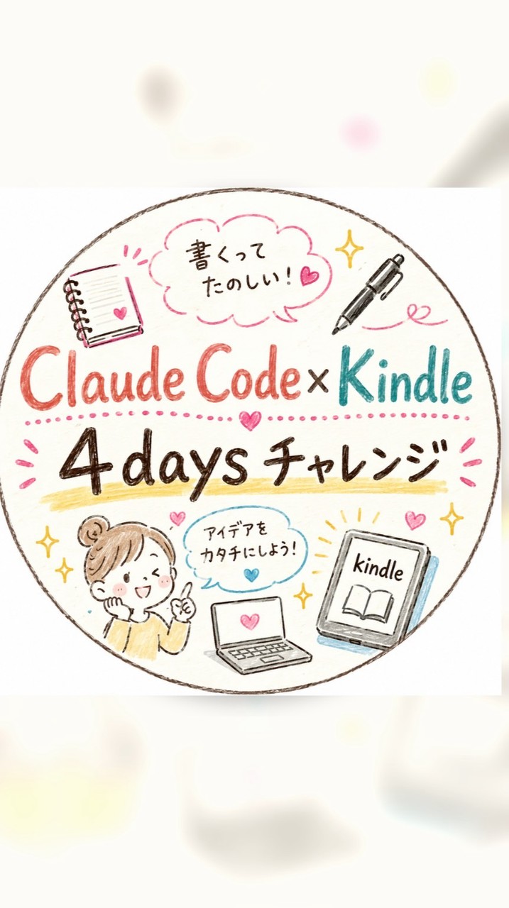 Claude Code×Kindleを4日間で作ろう
