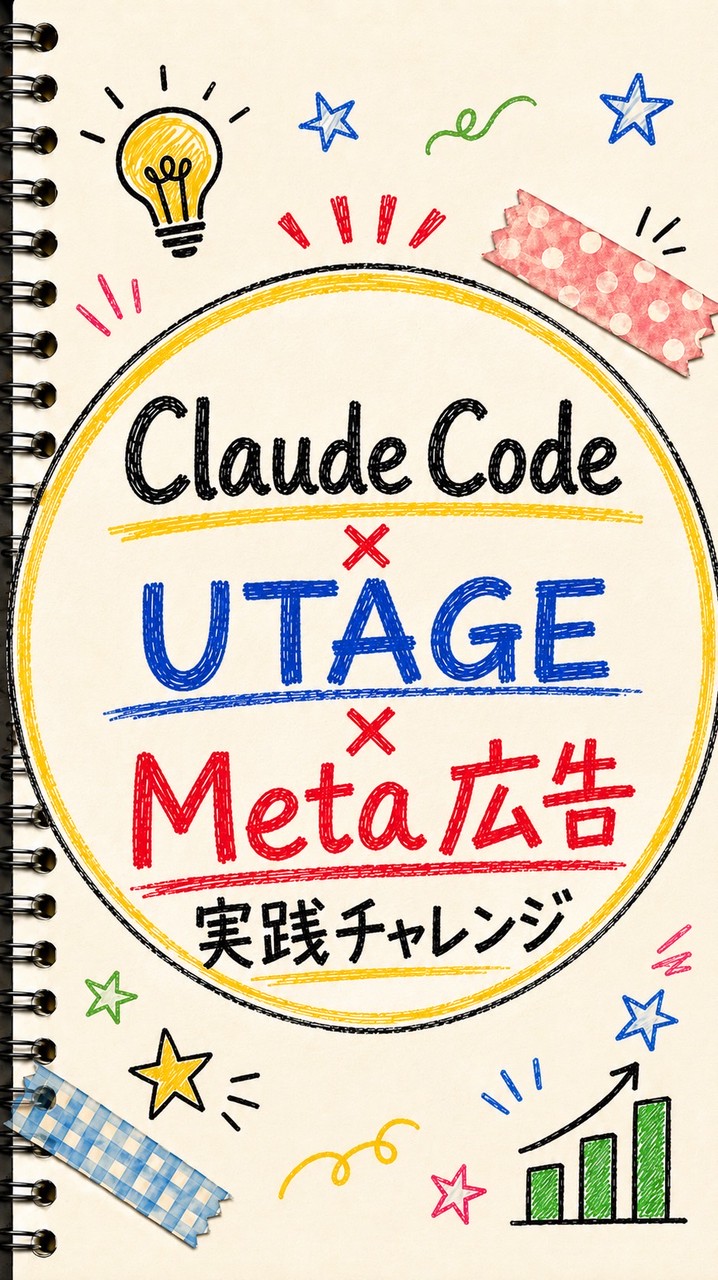 Claude Code×UTAGE×Meta広告実践7days