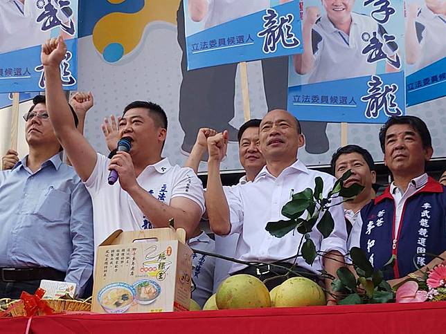 韓國瑜挺立委參選人李武龍　韓：做不好就下台