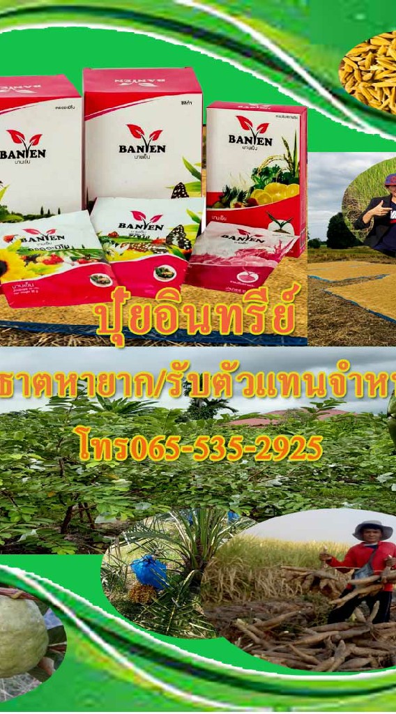 ปุ๋ยอินทรีย์แร่ธาตุหายาก/รับตัวแทนจำหน่าย/065-535-2925