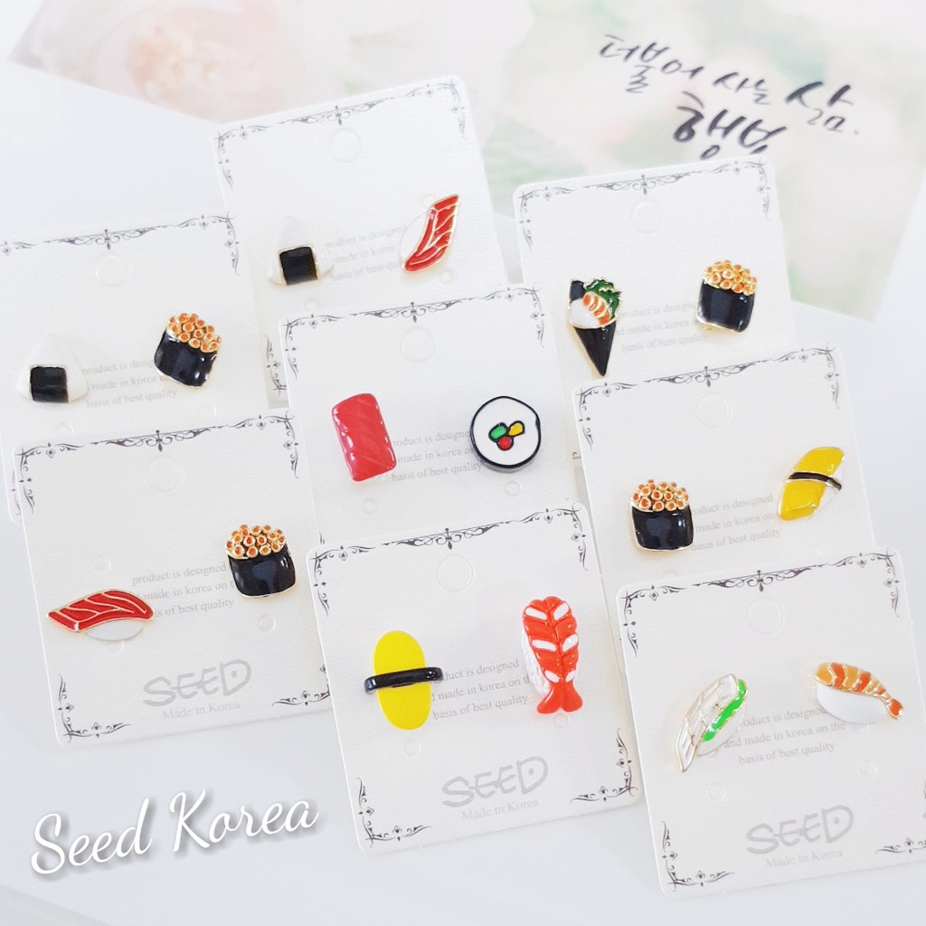 SEED KOREA韓漾雜貨 耳環 壽司拼盤 E106123001016