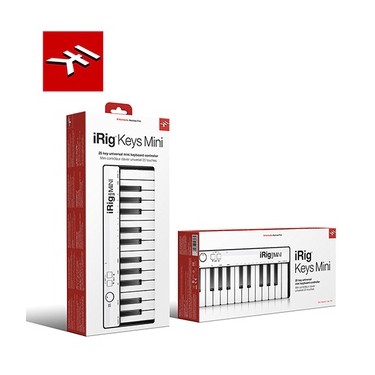 25鍵通用型迷你鍵盤控制器超便攜的音樂表達音樂創意隨時隨地都將迸發，這樣為什麼不在創意來臨時隨時做好準備？iRig Keys Mini是一款適用於iPhone。 iPad、iPod touch、安卓與