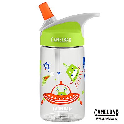 【美國 CamelBak】400ml eddy兒童吸管運動水瓶 頑皮外星人