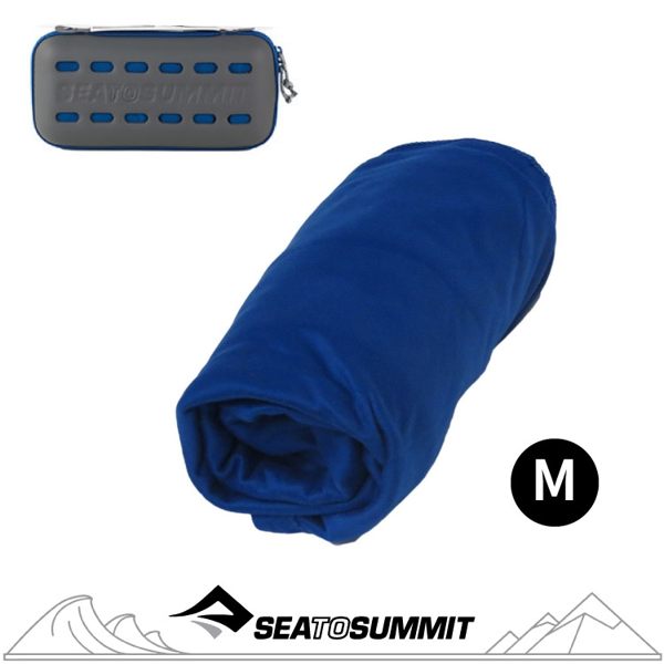 【Sea to Summit 澳洲 口袋型快乾毛巾(盒裝)M《艷藍》】STSAPOCT/快乾毛巾/毛巾