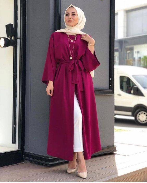 Gamis warna maroon cocok dengan jilbab warna apa