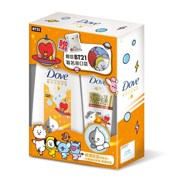 多芬BT21輕潤洗護組680ML+180ML康是美