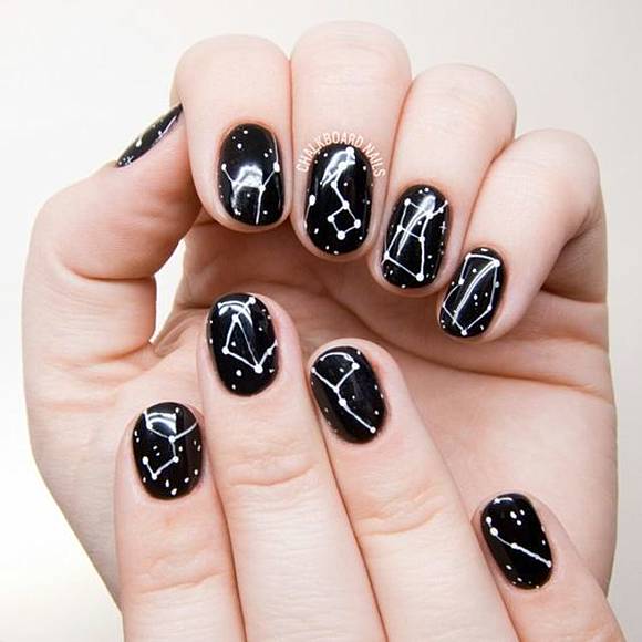 Getting Creative With Black And White Nail Art